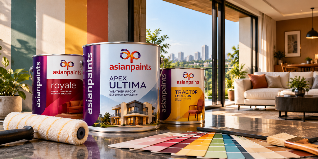 modern paint showcase in a luxury home